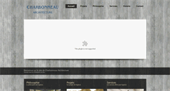 Desktop Screenshot of charbonneauarchitecture.com