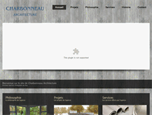 Tablet Screenshot of charbonneauarchitecture.com